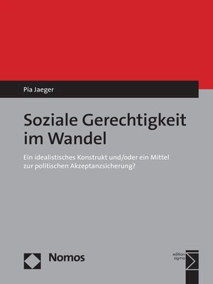 cover image of Soziale Gerechtigkeit im Wandel